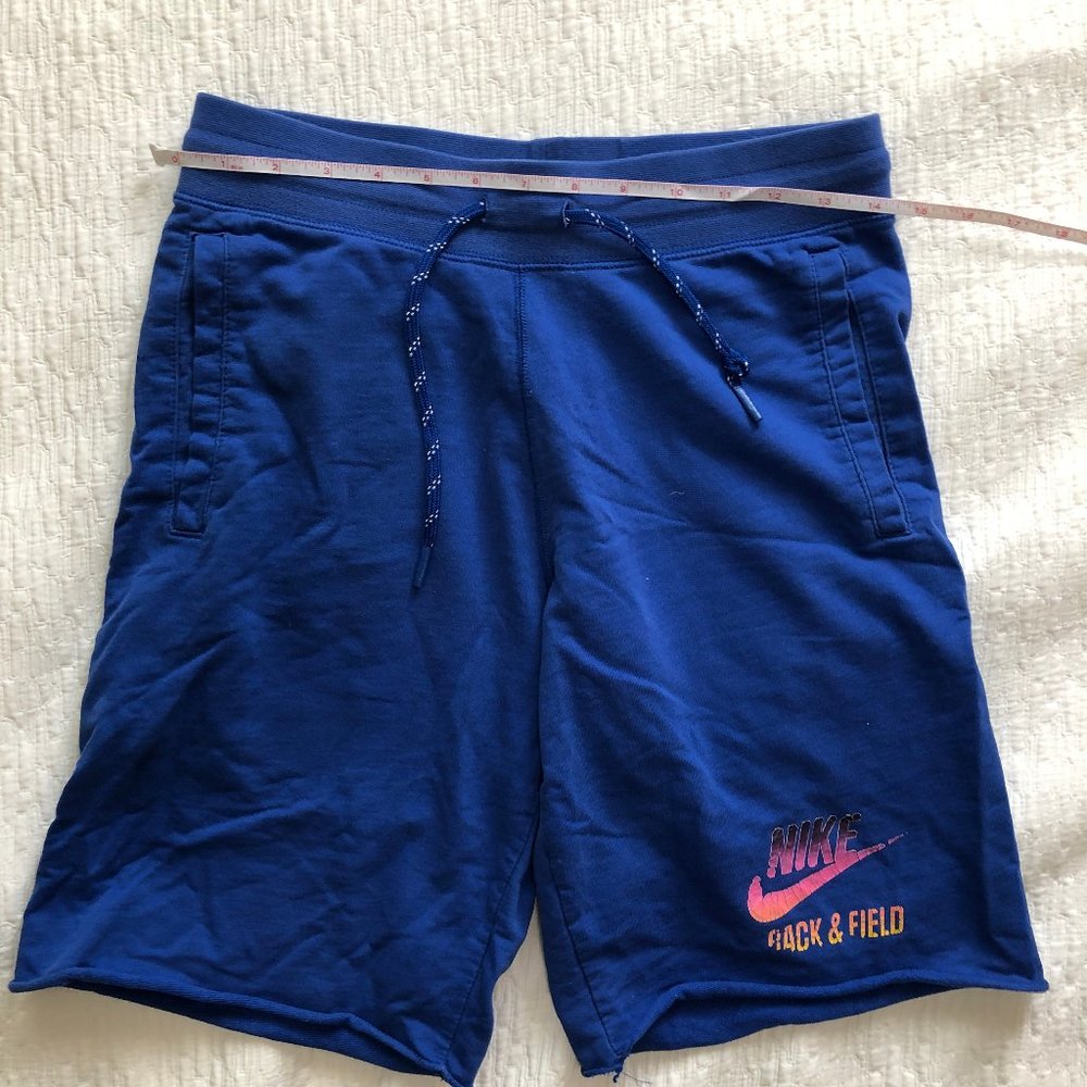 nike track and field shorts blue shorts small - Picture 3 of 4
